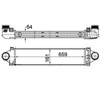MAHLE CI 501 000S Intercooler Compatibilità con LAND ROVER Freelander 2 SUV L359 Freelander 2 Van L359