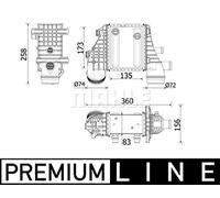 MAHLE CI 553 000P Intercooler