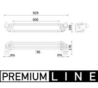 MAHLE CI 611 000P Intercooler per OPEL,VAUXHALL