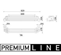 MAHLE CI 615 000P Intercooler per OPEL,VAUXHALL
