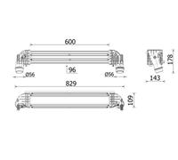 Raffreddatore a bassa temperatura, raffreddatore dell'aria di sovralimentazione MAHLE CI 624 000P