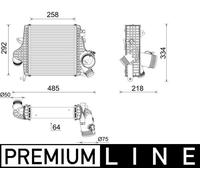 MAHLE CI 640 000P Intercooler per AUDI,PORSCHE,VW