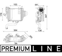 MAHLE ORIGINAL CI 641 000P Intercooler