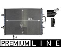 MAHLE CIR 2 000P Radiatore bassa temperatura, Intercooler per AUDI