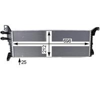 MAHLE CIR 9 000P Radiatore bassa temperatura, Intercooler per VW