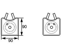 MAHLE CLC 161 000S Radiatore olio motore per VW Golf IV Hatchback (1J1) POLO