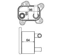 MAHLE CLC 183 000P - Radiatore olio BEHR Premium Line