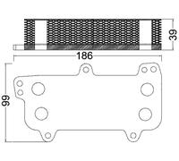 MAHLE CLC 187 000S Radiatore olio, Olio motore per VW