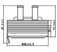 MAHLE CLC 197 000S Radiatore olio, Olio motore per NISSAN