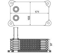 MAHLE ORIGINAL CLC 200 000S Radiatore olio motore