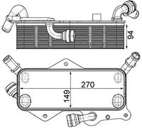 MAHLE CLC 218 000P Radiatore olio, Cambio automatico