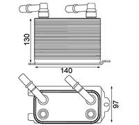 MAHLE CLC 228 000P - Radiatore ad olio BEHR PREMIUM LINE
