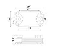 MAHLE CLC 320 000S Radiatore olio, Olio motore per CITROËN,FIAT,FUSO (MITSUBISHI