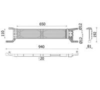 Radiatore olio servosterzo CLC 324 000P MAHLE per FIAT DUCATO Autobus
