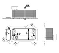 MAHLE ORIGINAL CLC 79 000P Radiatore olio motore