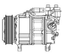 MAHLE Compressore ACP 599 000P A/C BEHR Premium Line