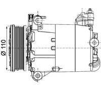 MAHLE Compressore Aria Condizionata Adatto A per Ford C-Max II Dxa / CB7 Ceù