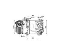 MAHLE ACP 1460 000P Compressore aria condizionata