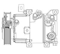 MAHLE ORIGINAL ACP 630 000P Compressore aria condizionata