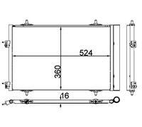 MAHLE Condensatore, Climatizzatore AC40000P
