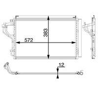 MAHLE Condensatore, Climatizzatore AC55000P