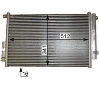 MAHLE Condensatore, Climatizzatore AC809000P | Compatibile con: ALFA ROMEO 147, GT
