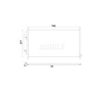 MAHLE Condensatore, Climatizzatore AC928000S | Compatibile con: HONDA FR-V