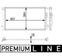 MAHLE Condensatore Climatizzatore Con Essiccatore Per Hyundai Tucson TLE IX35 LM