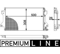 MAHLE Condensatore Condizionatore D'Aria Radiatore Clima per Porsche 944 968 (AC