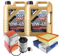 MAHLE Controllo Set 10 L Liqui Moly Leichtlauf 10W-40 Per Audi A4 Avant RS4
