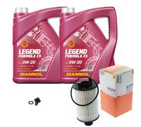 MAHLE Controllo Set 10 L MANNOL 0W-20 Legend Formula Per Jaguar F-Type