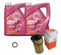 Mahle Controllo Set 10 L mannol 5W-20 Energia Ultra JP per BMW 8er 850iCi