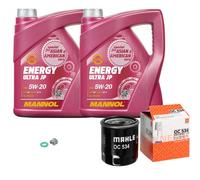 MAHLE Controllo Set 10 L MANNOL 5W-20 Energy Ultra JP Per Toyota Auris 1.2