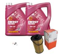 MAHLE Controllo Set 10 L MANNOL 5W-30 Energy Premium Per BMW 8er 850iCi
