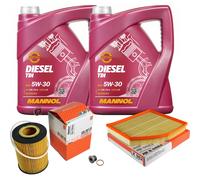 MAHLE Controllo Set 10 L MANNOL Diesel TDI 5W-30 Per BMW 6er 645 Ci 545i