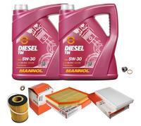 MAHLE Controllo Set 10 L MANNOL Diesel TDI 5W-30 Per BMW 6er 645 Ci 545i