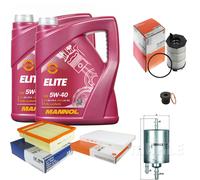 Mahle Controllo Set 10 L mannol Elite 5W-40 per Audi A4 Avant RS4, Quattro