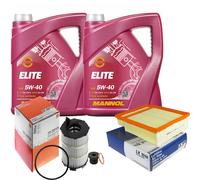 MAHLE Controllo Set 10 L MANNOL Elite 5W-40 Per Audi A4 Avant RS4 Quattro