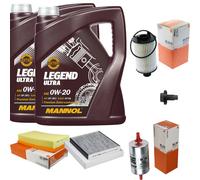 MAHLE Controllo Set 10 L MANNOL Legend Ultra 0W-20 Per Jaguar XF 3.0