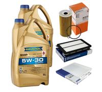 MAHLE Controllo Set 10 L RAVENOL 5W-30 per Hyundai Tucson 2.0 CRDi AWD