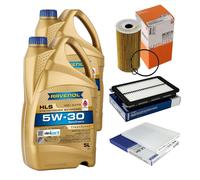 MAHLE Controllo Set 10 L RAVENOL 5W-30 per Hyundai Tucson 2.0 CRDi AWD
