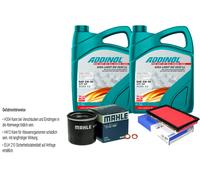 Mahle Controllo Set 10L Addinol Giga Luce Mv 5W-30 per Infiniti G Fx J31