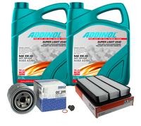 MAHLE Controllo Set 10L ADDINOL SUPER LIGHT 5W-40 Per Isuzu Trooper II UB