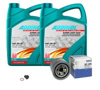 MAHLE Controllo Set 10L ADDINOL SUPER LIGHT 5W-40 Per Isuzu Trooper II UB