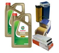 MAHLE Controllo Set 10L CASTROL EDGE 5W-30 C3 Per Audi A6 Allroad 2.7 TDI