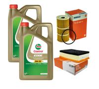 MAHLE Controllo Set 10L CASTROL EDGE 5W-30 C3 Per Opel Movano B Furgone 2.3