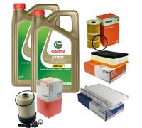 MAHLE Controllo Set 10L CASTROL EDGE 5W-30 C3 Per Opel Movano B Furgone 2.3