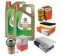 MAHLE Controllo Set 10L CASTROL EDGE 5W-30 C3 Per Opel Movano B Kasten