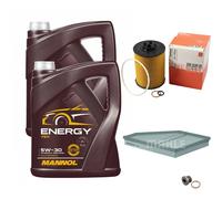 Mahle Controllo Set 10L mannol 5W-30 Energia per BMW X5 4.8i Xdrive Xdrive48i