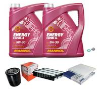 Mahle Controllo Set 10L mannol 5W-30 Energy Combi Ll per Toyota Cruiser Terra